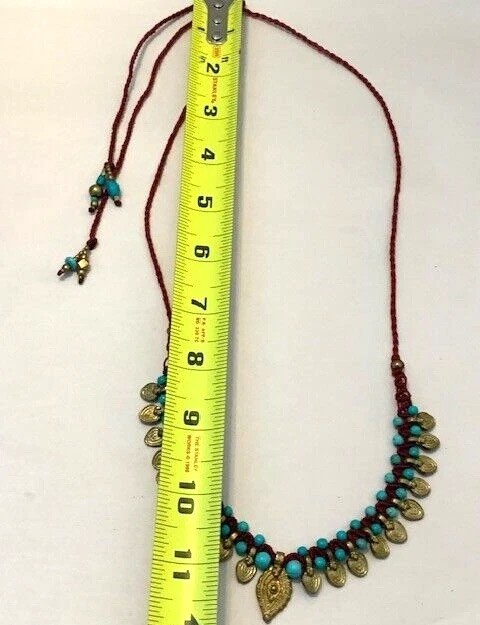 Statement Necklace Handmade Paulina Barcelona OOAK Boho Ethnic Adjustable Spain