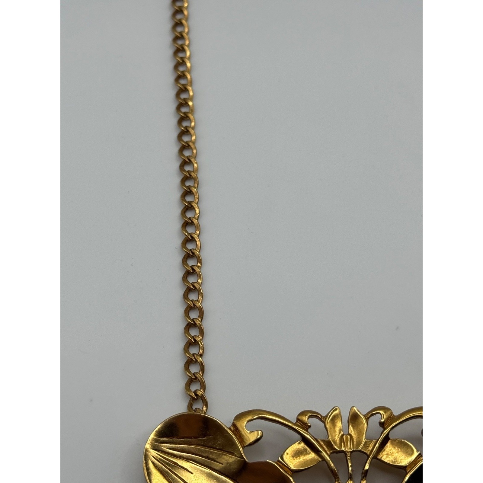 Vintage Smithsonian Institute Alva Museum Replicas Butterfly Moth Necklace READ