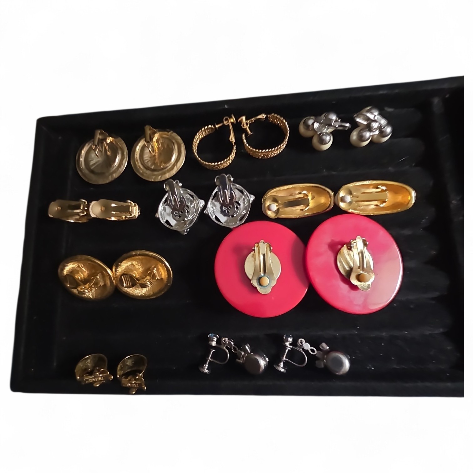 Vintage Monet Napier Trifari Clip Earring Lot & More