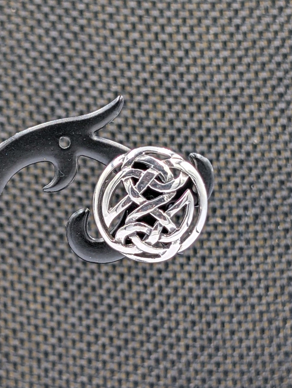 Vintage Kit Heath ’93 Sterling Silver Round Celtic Irish Knot Stud 925 Earrings