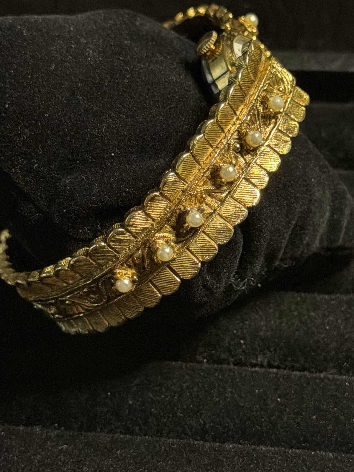 1950s NORMAN Cuff Watch Swiss Made Gold Plated Manual Wind Antimagnetic