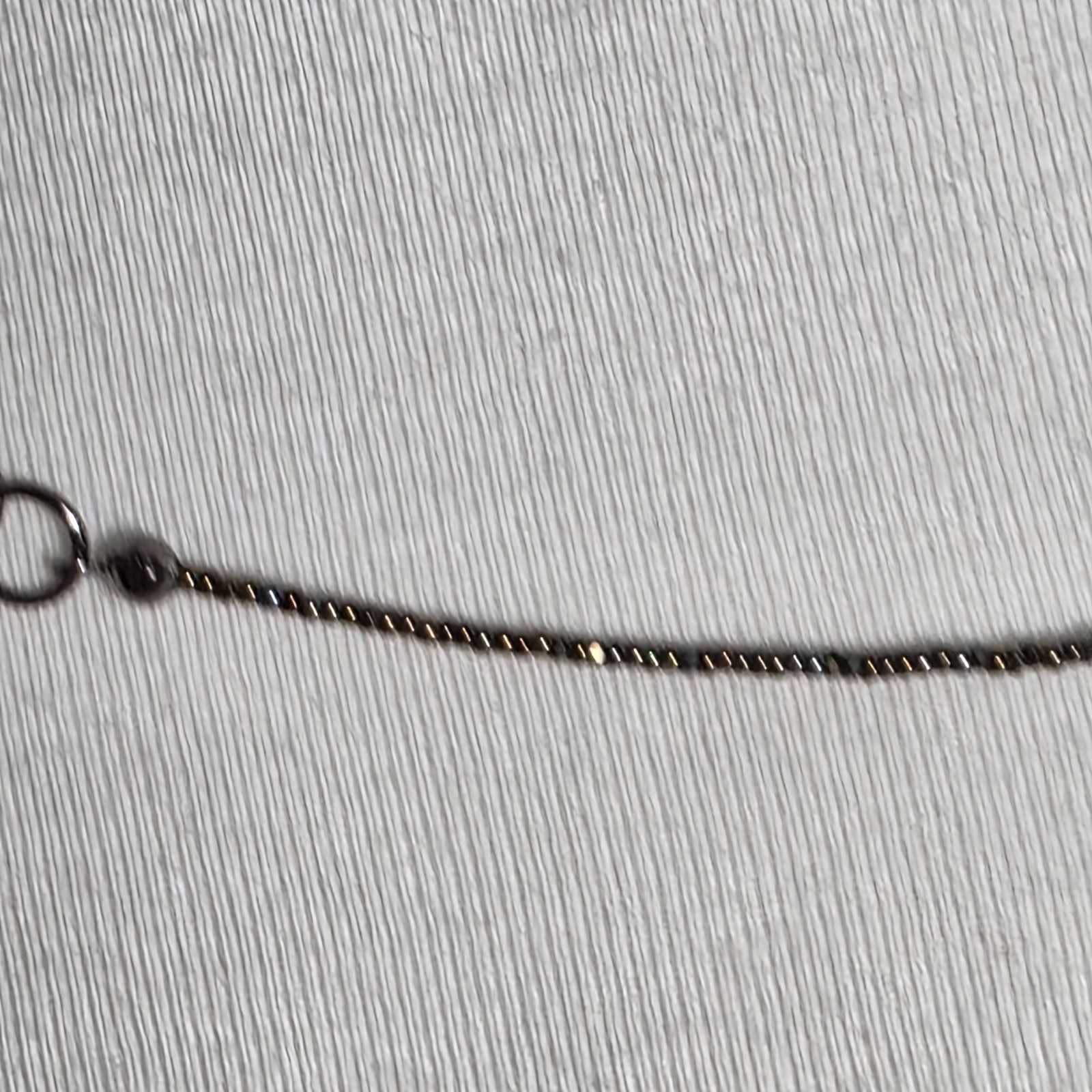 Beaded Lariat Necklace Large Irregularly Shaped Stone Earth-Tone Mix of Beads