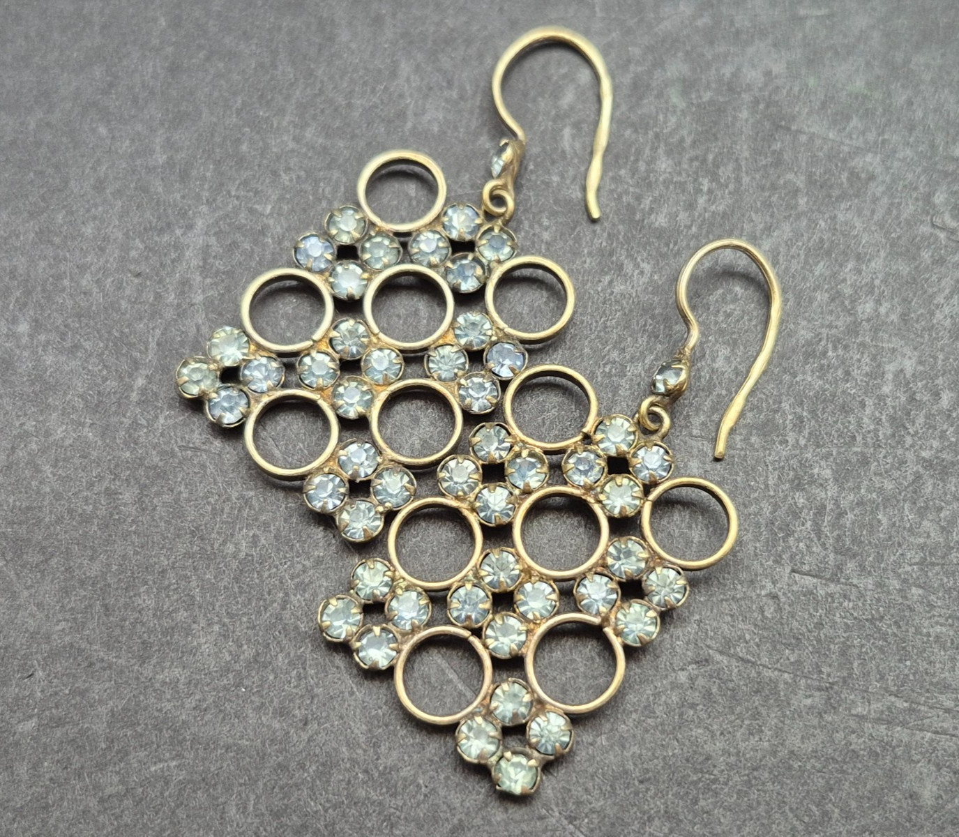 Vintage Soviet 875* Silver Earrings with USSR Stones, Women’s Jewelry