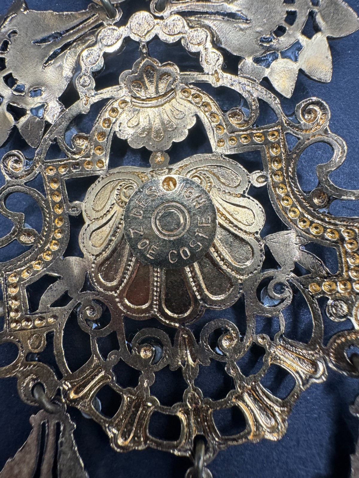 Réminiscence Paris Huge Clip On Earrings (Missing Stones)