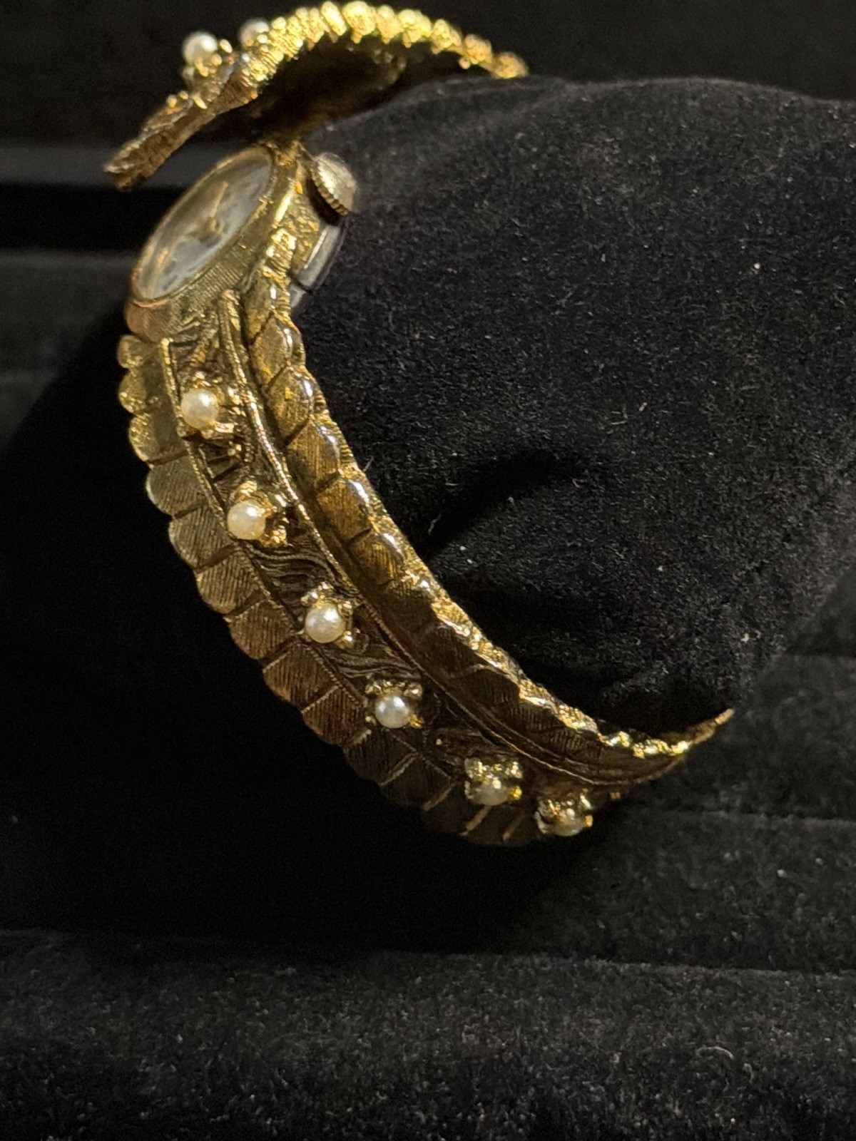 1950s NORMAN Cuff Watch Swiss Made Gold Plated Manual Wind Antimagnetic