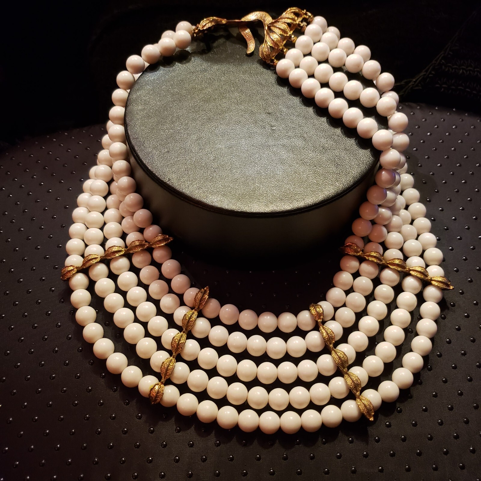 White | EleGant 5 Strand Serpent Clasp-Choker | SmART every Day Wear