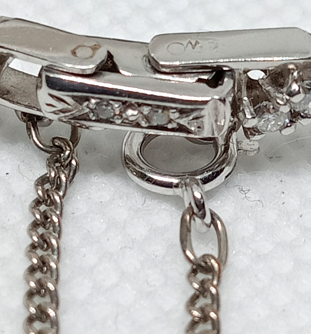 STAMPED IRID PLATINUM MANUAL CONCORD LADIES DIAMOND WRIST WATCH