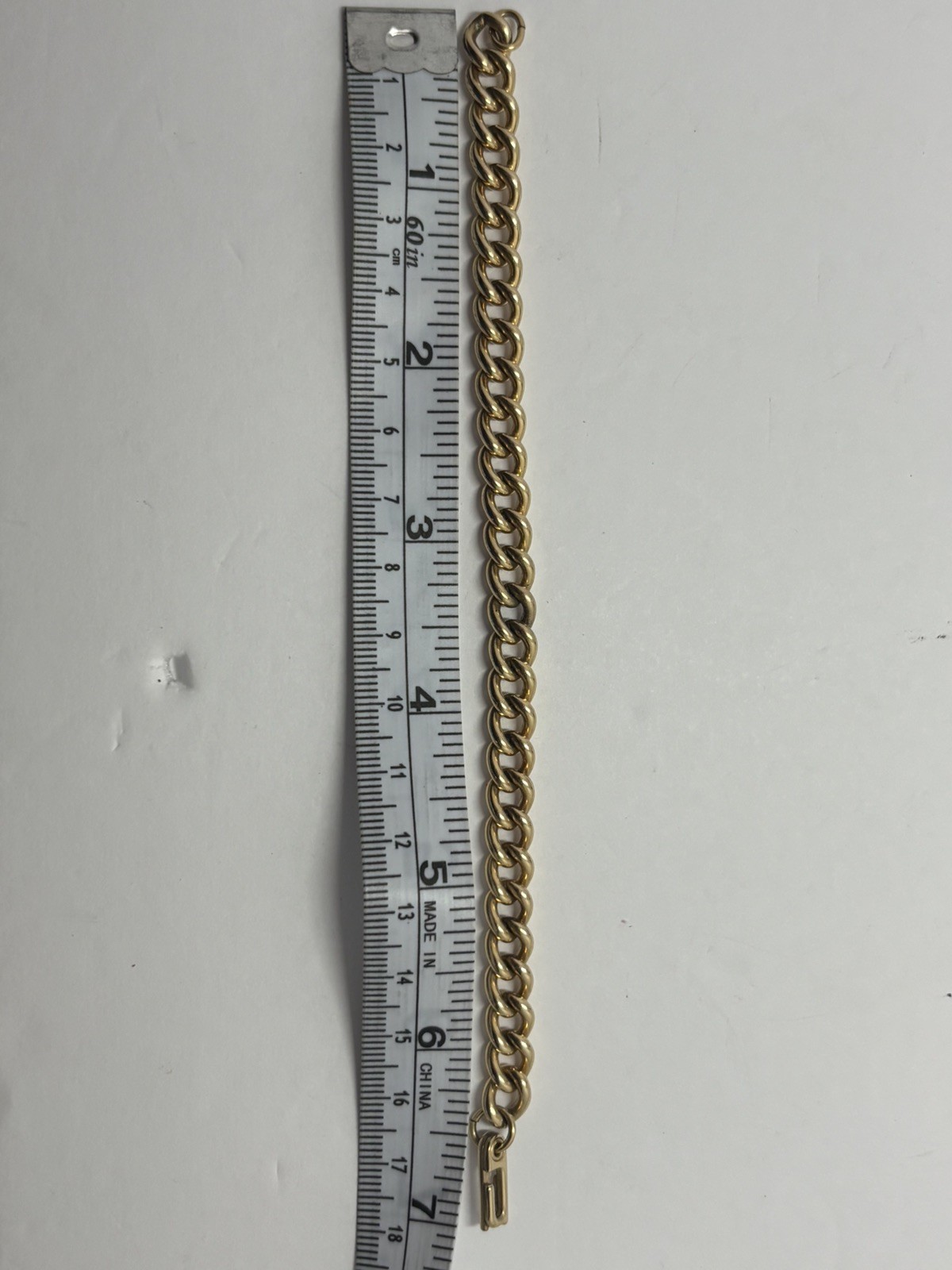 Chunky 1/20 12K GF Wide Link Tennis Bracelet 7-inch Vintage 19+g