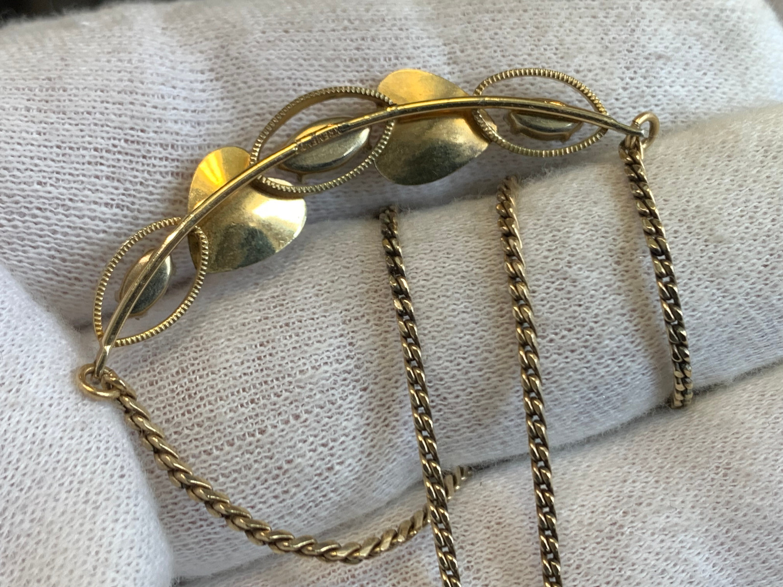 Vtg Gold Filled Jewelry Lot Van Dell Krementz De Curtis Necklaces Brooch *READ*