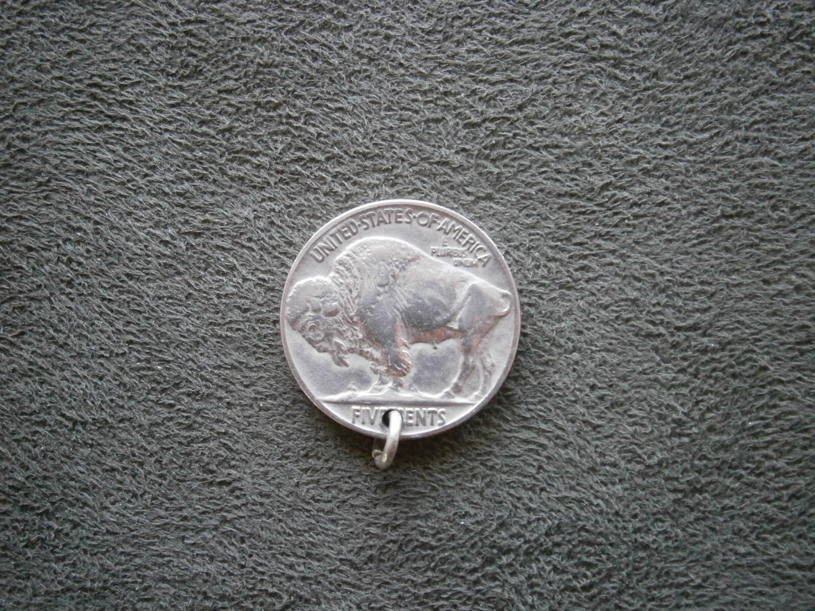 Indian Head Buffalo Nickel US 5 Cents Coin Vintage Bracelet Charm ~ 1930 ~ 3.5g