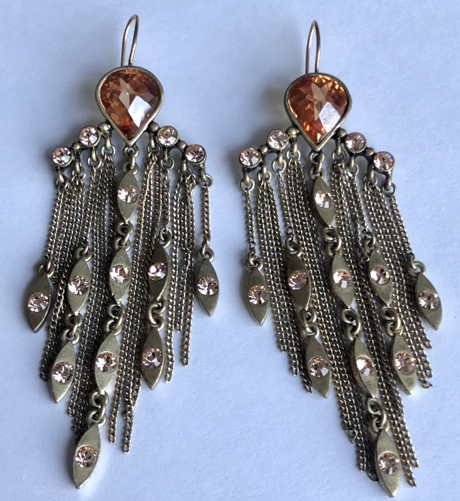 Chain Dangle Chandelier Earrings Vintage Style