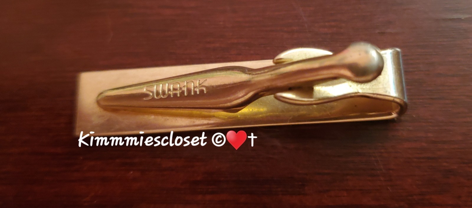 3 Vintage Marked SWANK Cuff Links & Tie Clip Made In USA 1950’s-60 Variety Style