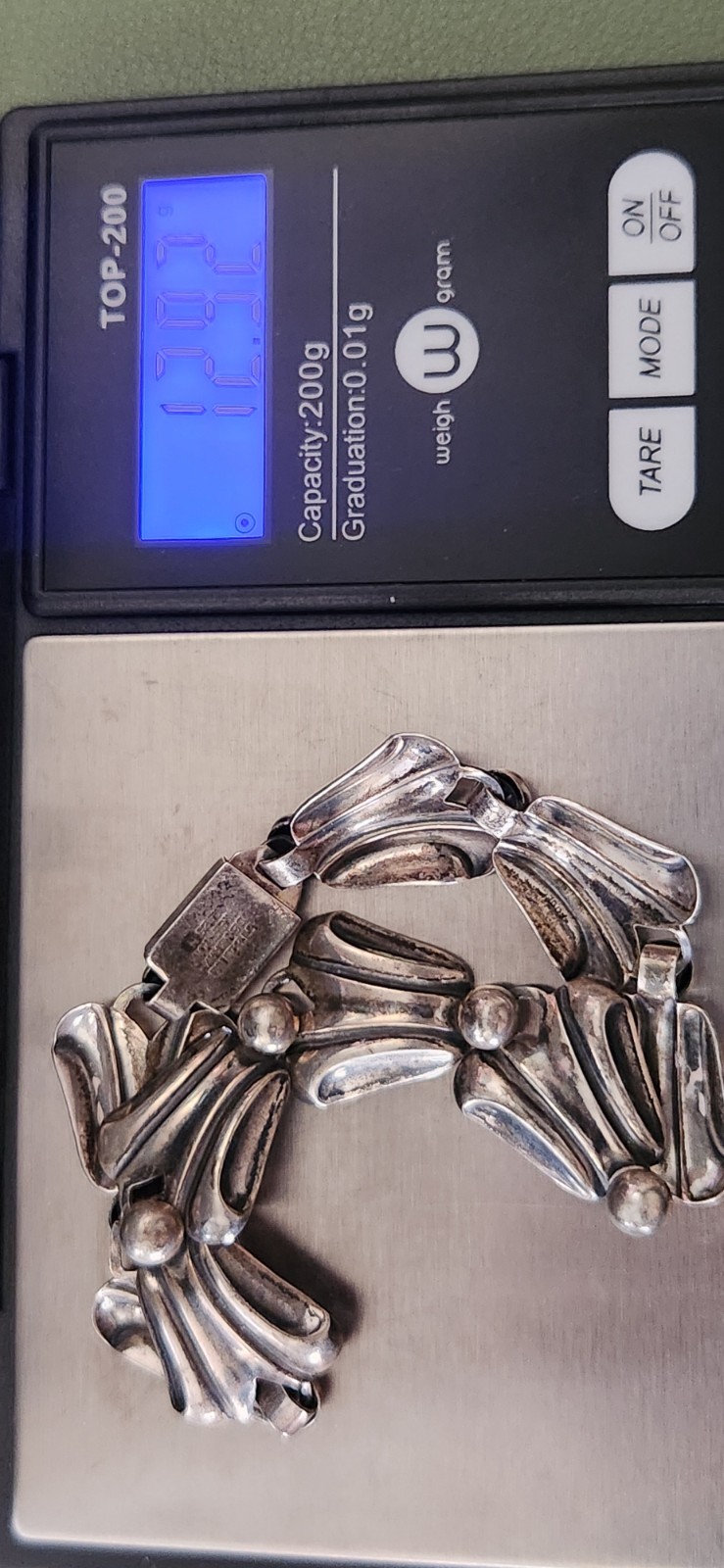 NIELS ERIK STERLING SILVER N.E FROM DENMARK MODERNIST BRACELET