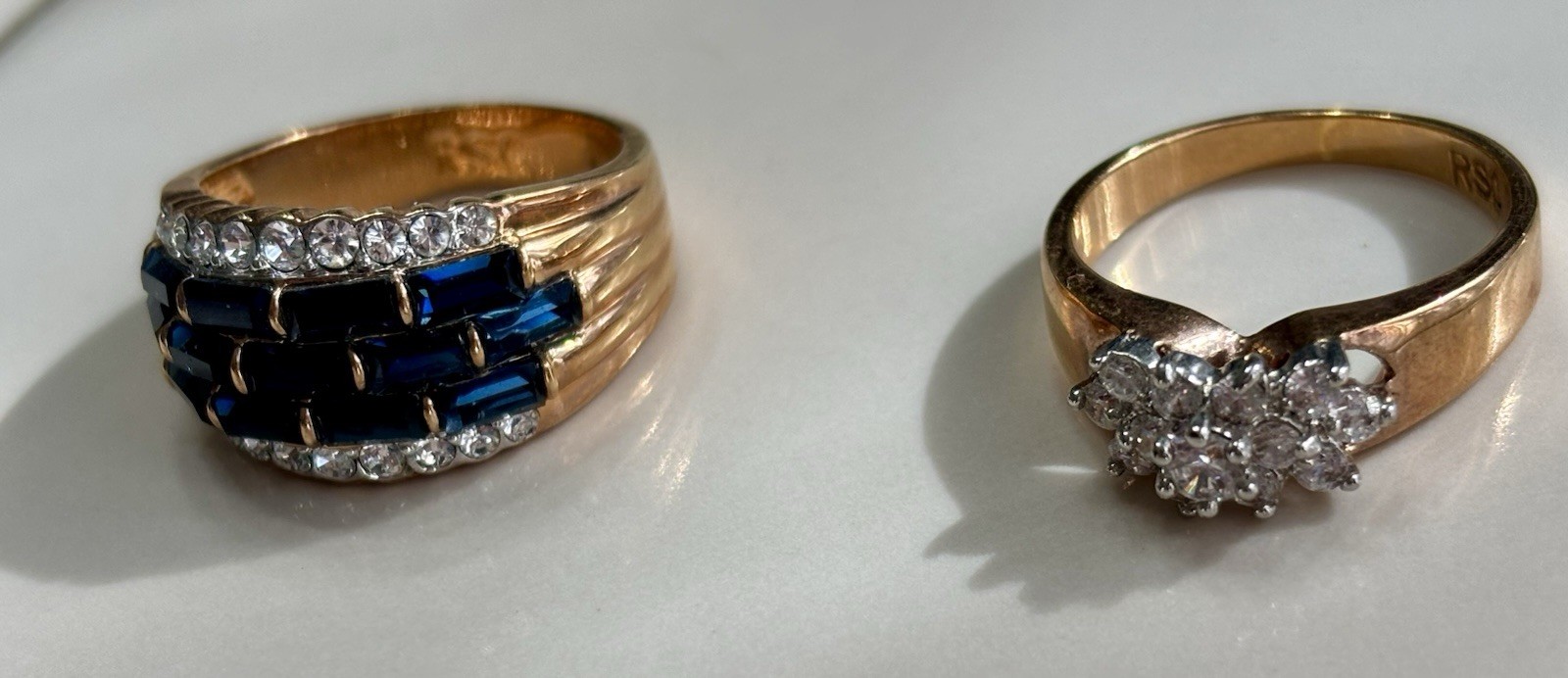 2 Silver RSC Rings Approximately 12 Grams Beautiful Shine!