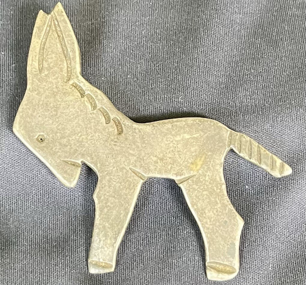 Antique Taxco 980 Silver Donkey/Burro Brooch Pin, Signed