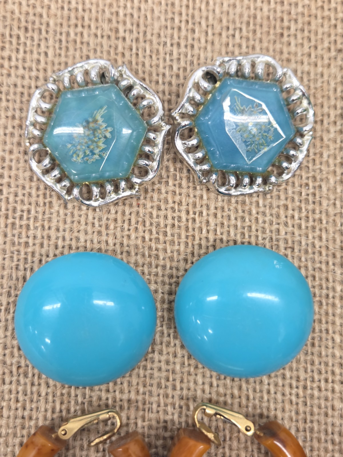 Vintage Clip On Earrings Lot 15 Pairs West Germany, Dauplaise, Sarah Coventry
