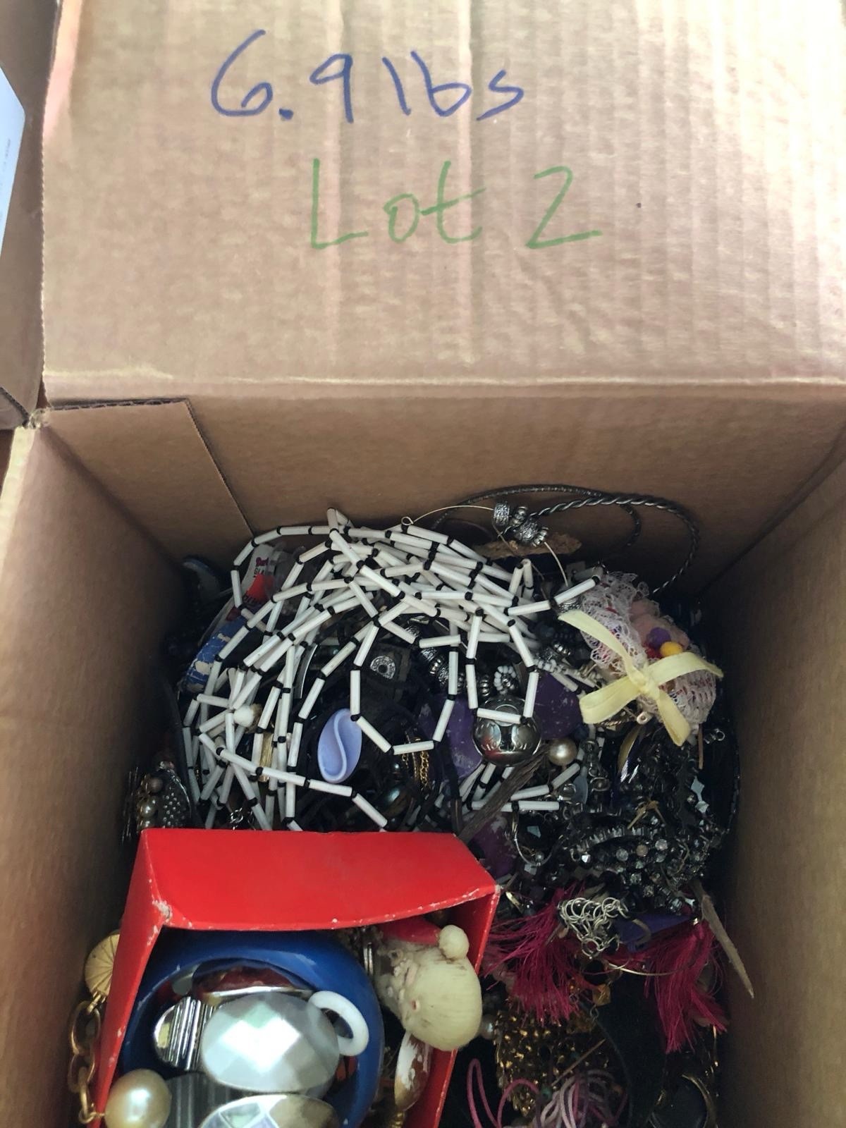 Huge Lot of Vintage to Modern Costume JEWELRY Lot Mixed Tangled , Crafted 6.7lb