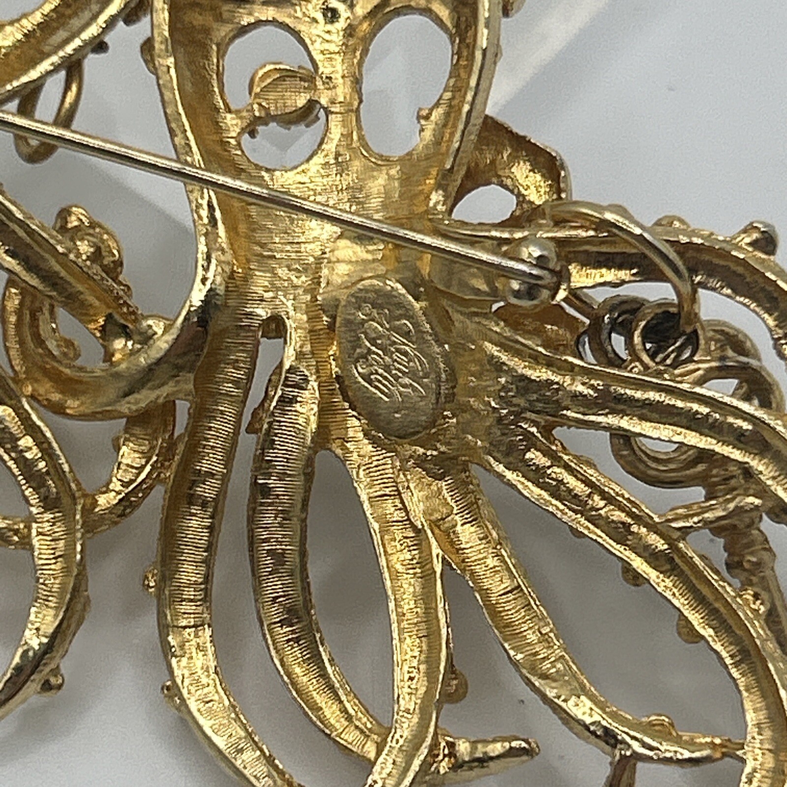 Vintage Kirk’s Folly Octopus Brooch Rare Discontinued Collectible Whimsical