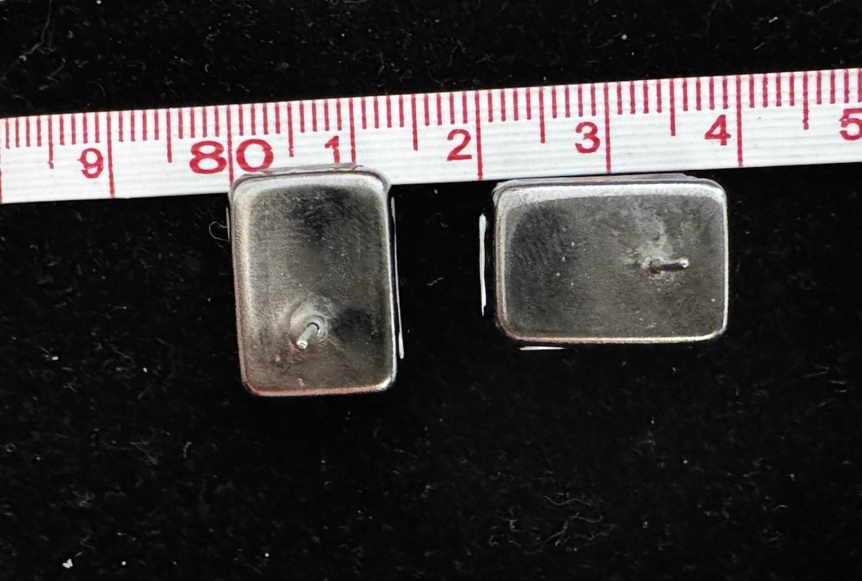 Vintage Clear Faceted Moonstone Quartz Post Earrings – 1950s Cocktail