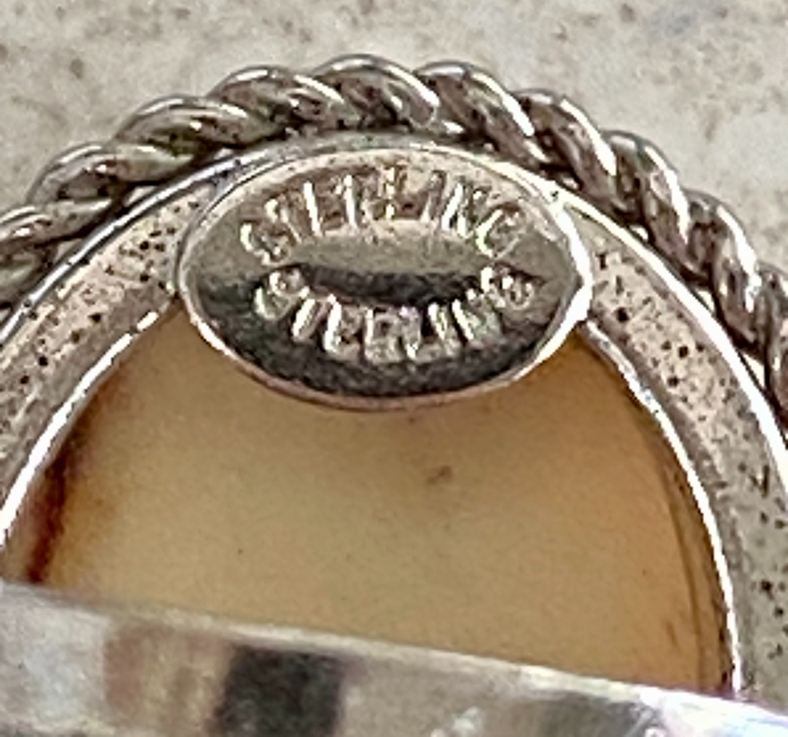 Vintage Sailing Ship Sterling Silver Ring Size 6.5 Maritime Oval Ladies