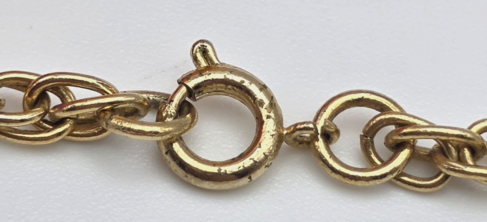 Vintage Gold Tone 23 In 4mm Wheat Spiga Chain Necklace Spring Ring Clasp