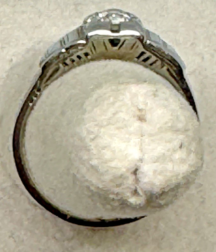 Antique Engagement Wedding Dazzling Diamond Ring 18k Sz7.75 Bunde & Upmeyer M&F