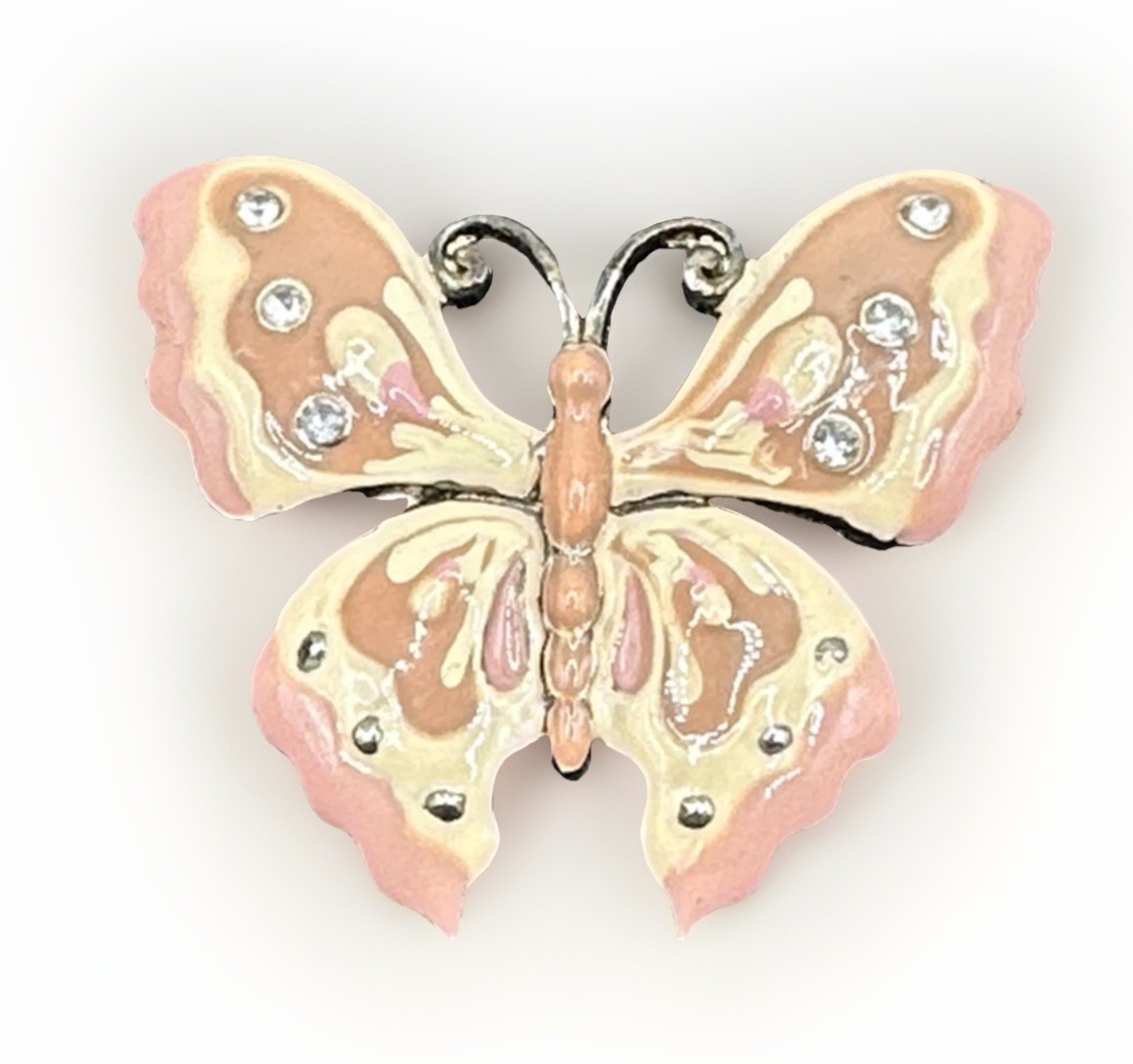 Enamel Butterfly Brooch Pin J44N