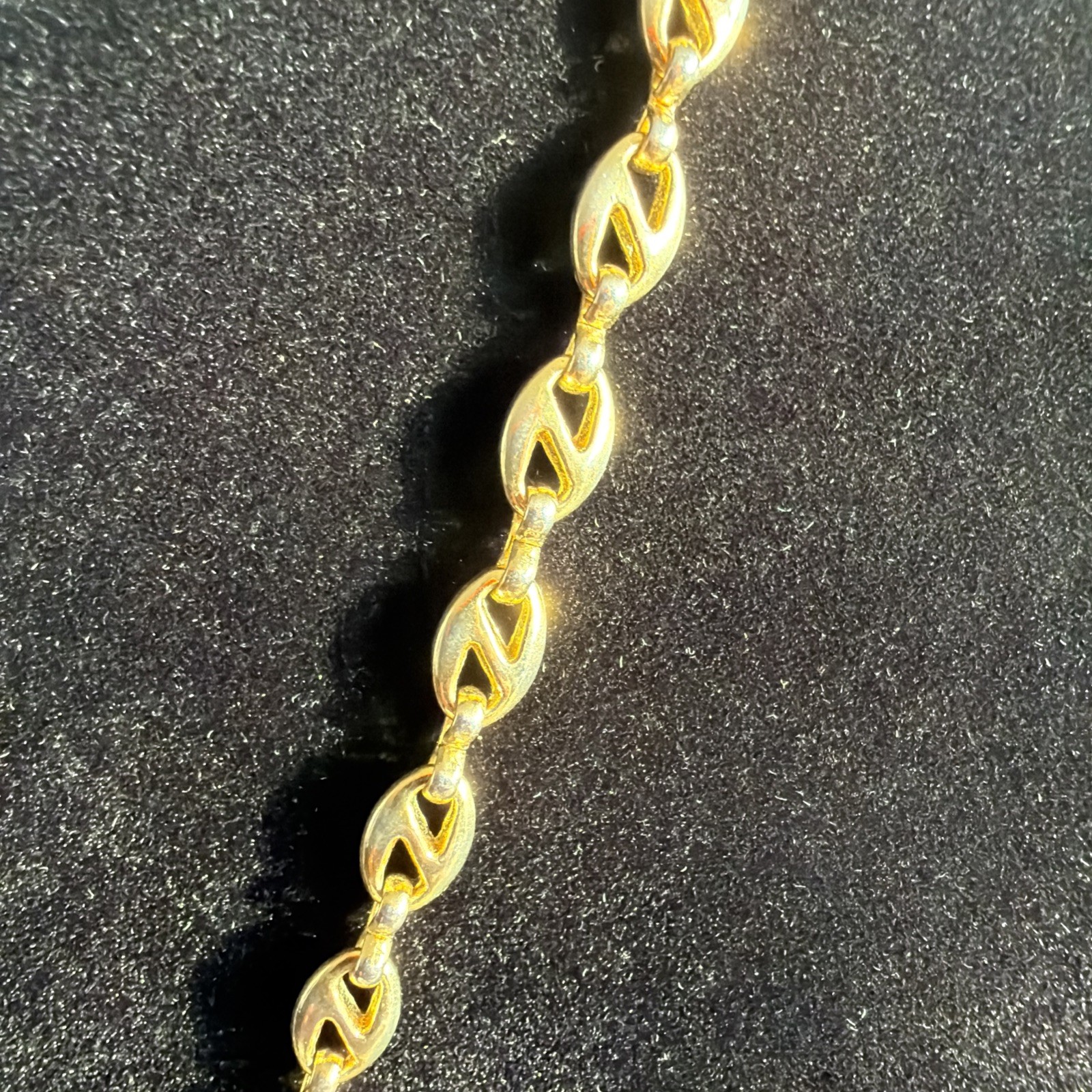 Mariner Anchor Chain Necklace Vintage Classic Preppy Jewelry Gift 24” Gold Tone
