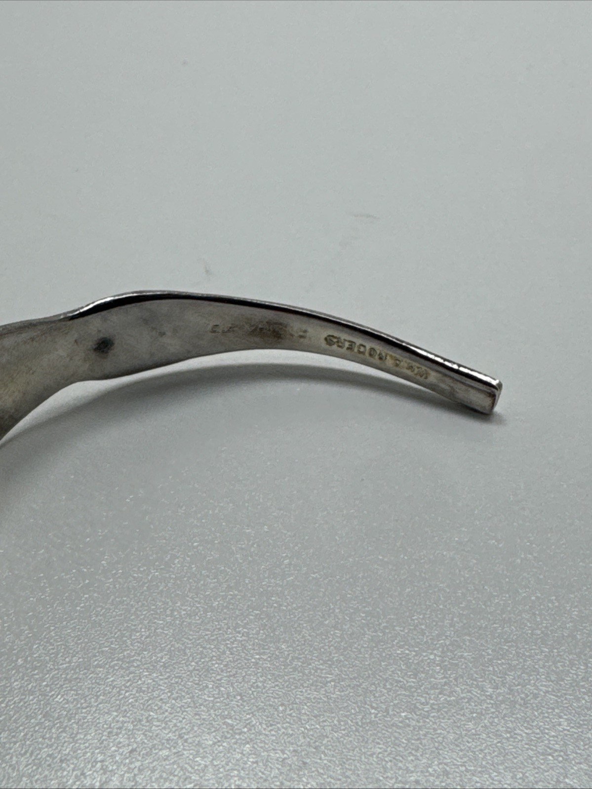 Vintage Silver Plated Spoon Cuff Bracelet Floral Jewelry Oneida Ltd Wm A Rogers