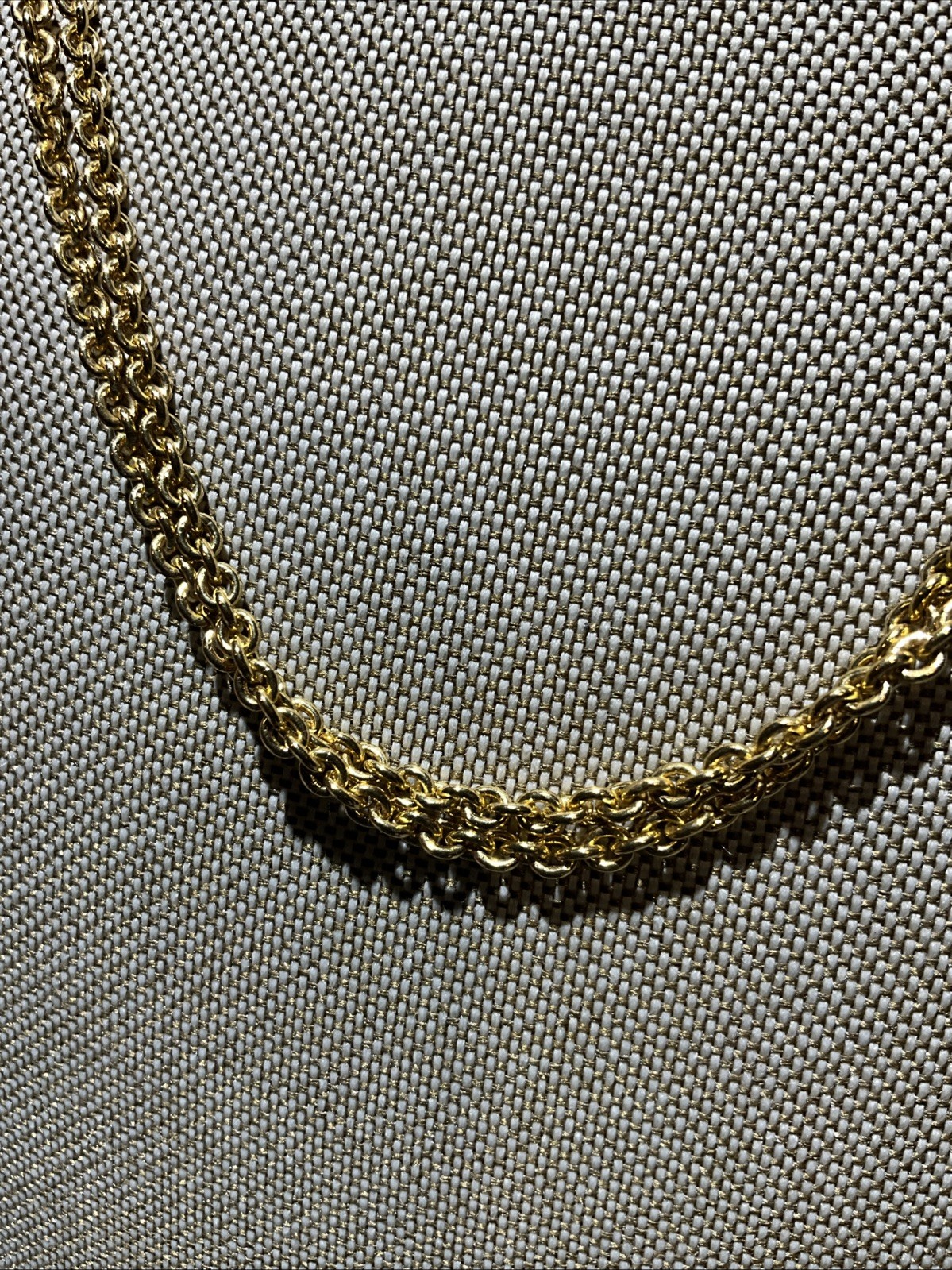 18″ DOUBLE STRING GOLD PLATED Monet Chain NECKLACE