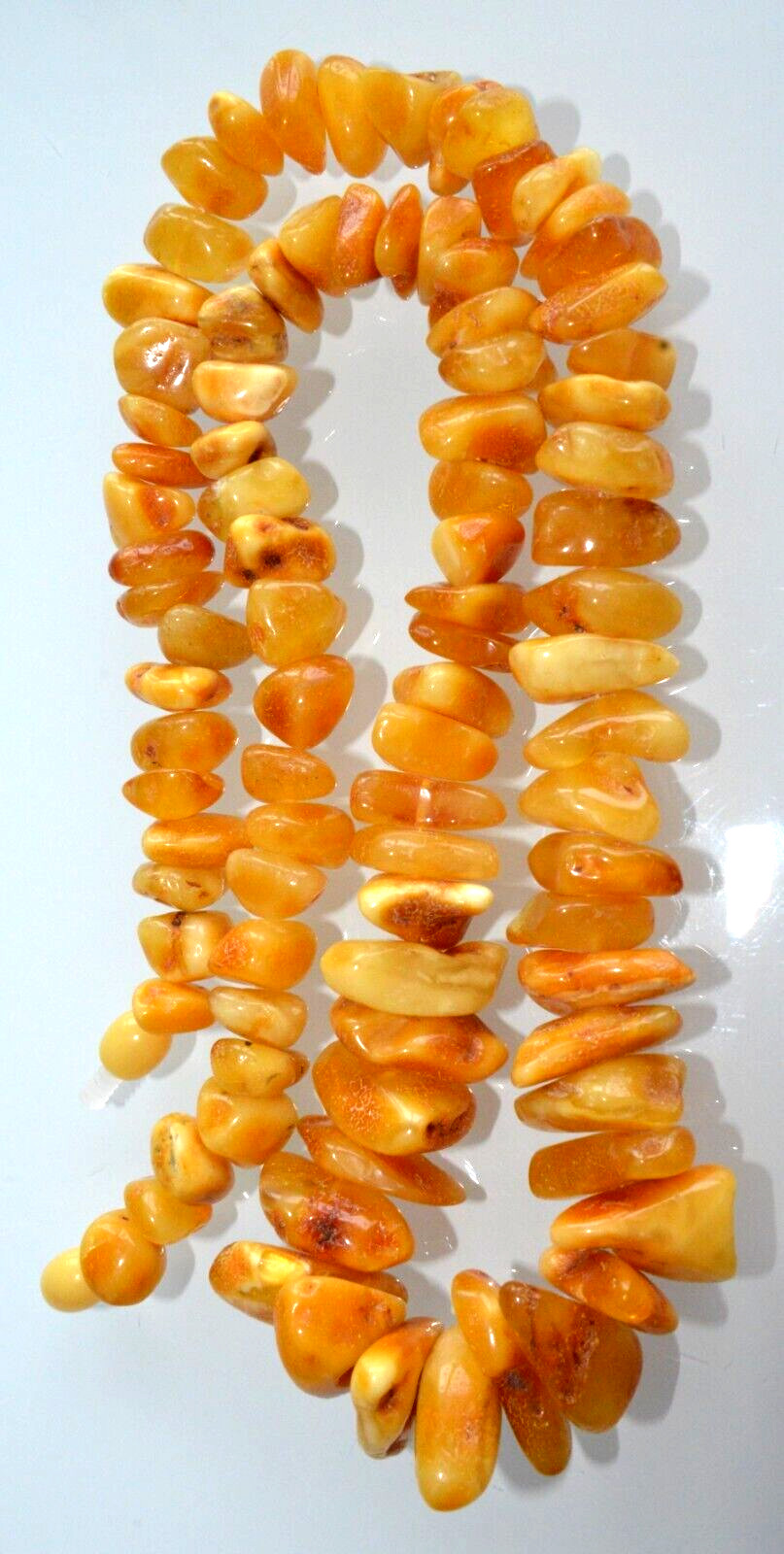 46gr RUSSIAN SOVIET BALTIC AMBER BEAD NECKLACE 琥珀 BRACELET STONE PENDANT EARRING