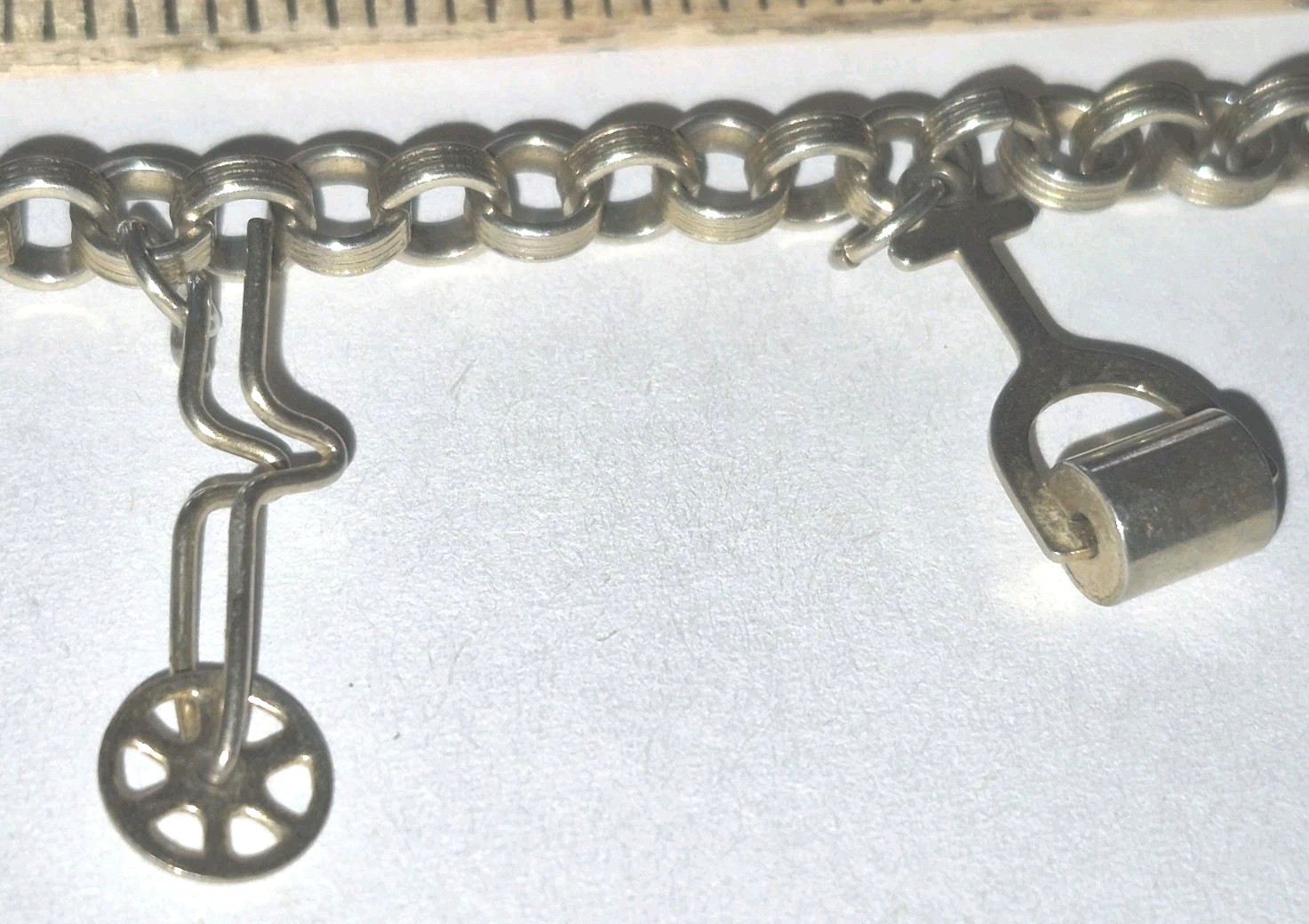 Vintage signed CORO with GARDEN moving Charms Bracelet costume jewelry