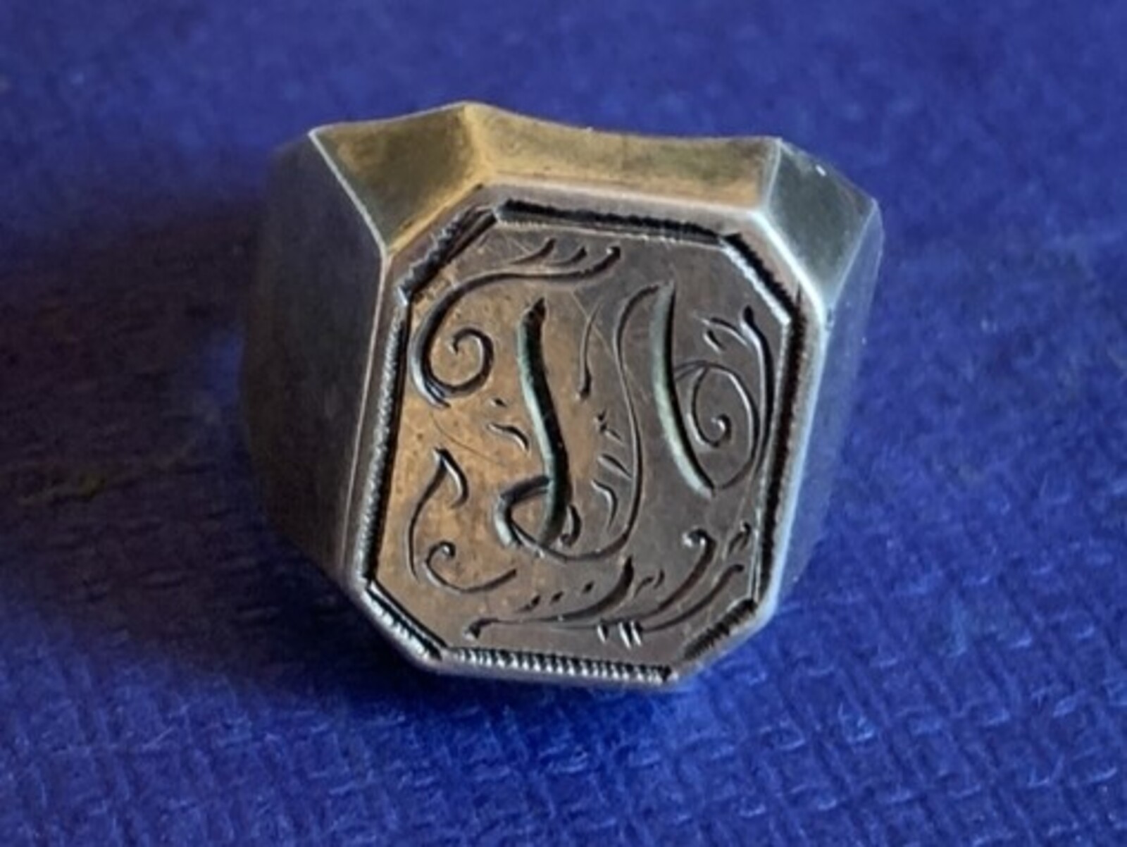 Vintage Soviet USSR men’s ring sterling silver 875 ⭐ Size 11 Weight 7.7 g.