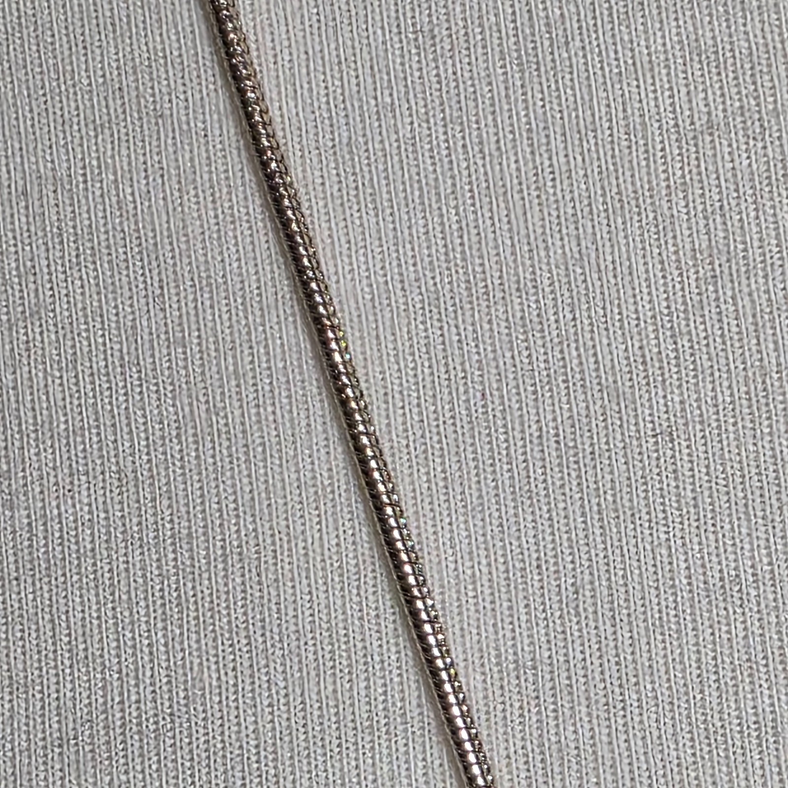 White House Black Market Lariat Necklace Silver-Tone with Faceted White Stones