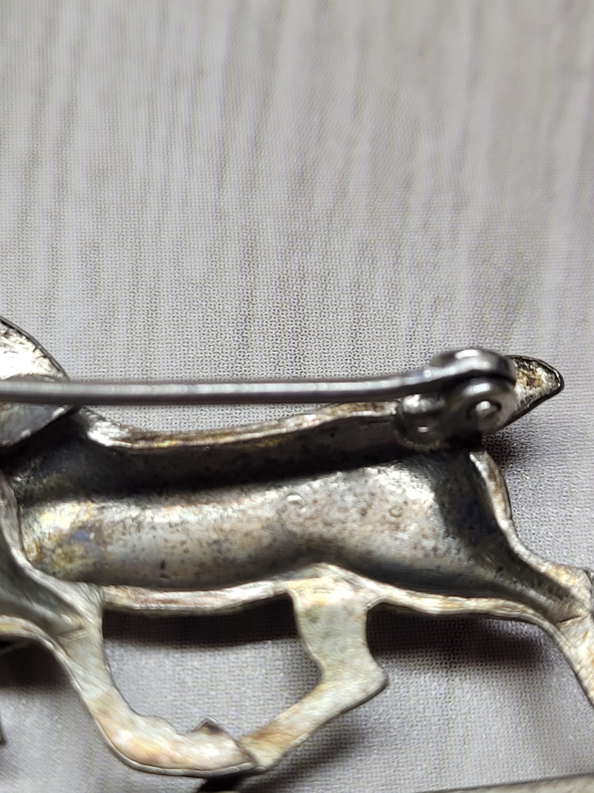 Vintage Sterling Silver Running Horse Brooch 925 Equestrian Pin Tested 6g
