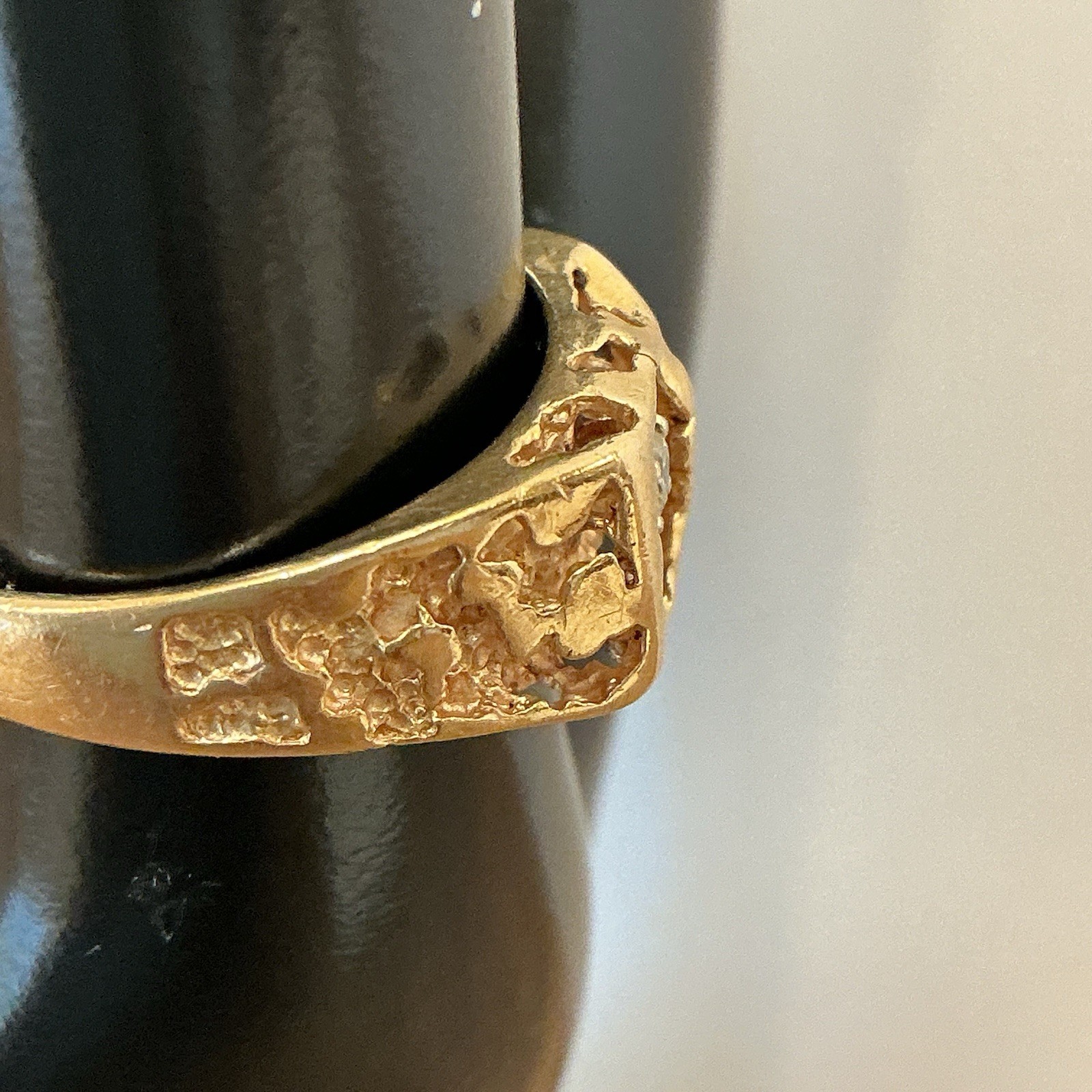 Men’s Vintage 14K Yellow Gold Diamond Solitaire Ring 0.35 CT 5.1g Size 8 RPD