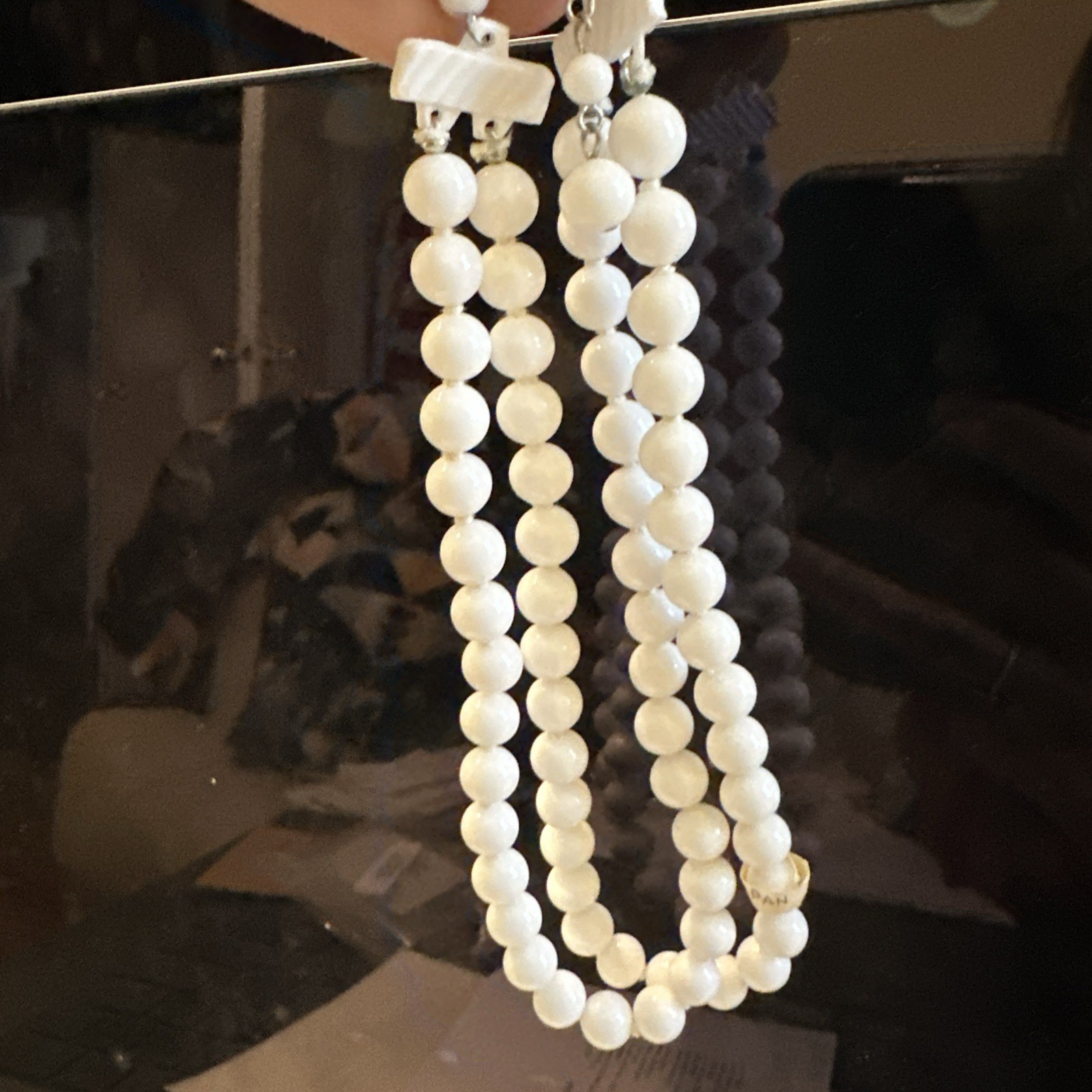 White Coral Necklace From Japan, Vintage 64 Grams