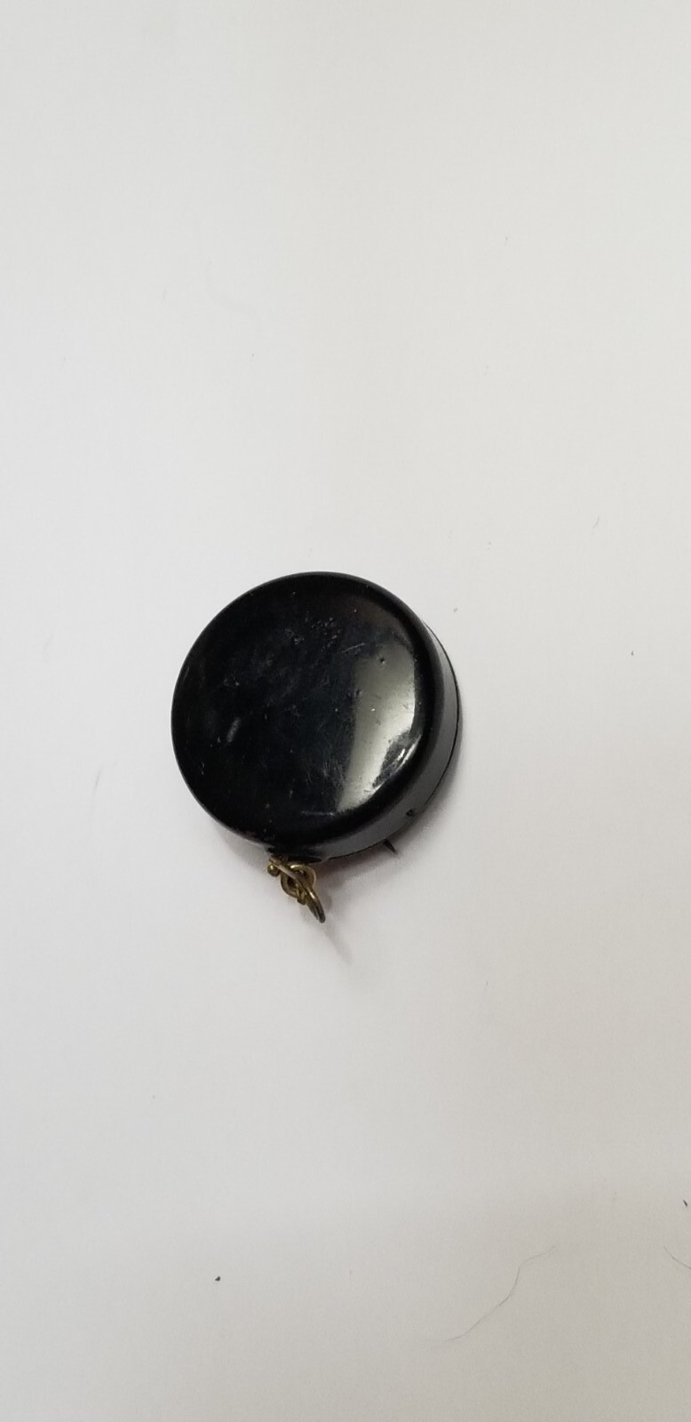 Antique THE BISHOP CO Attleboro MA retractable Chain brooch pin chatelaine fob