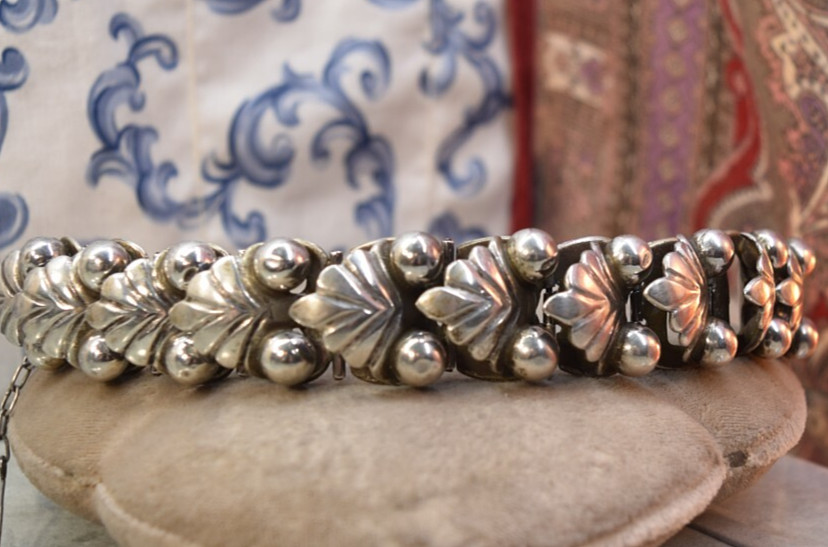 Vintage 980 Sterling Taxco Mexico Bracelet 93 Grams Serafin Moctezuma