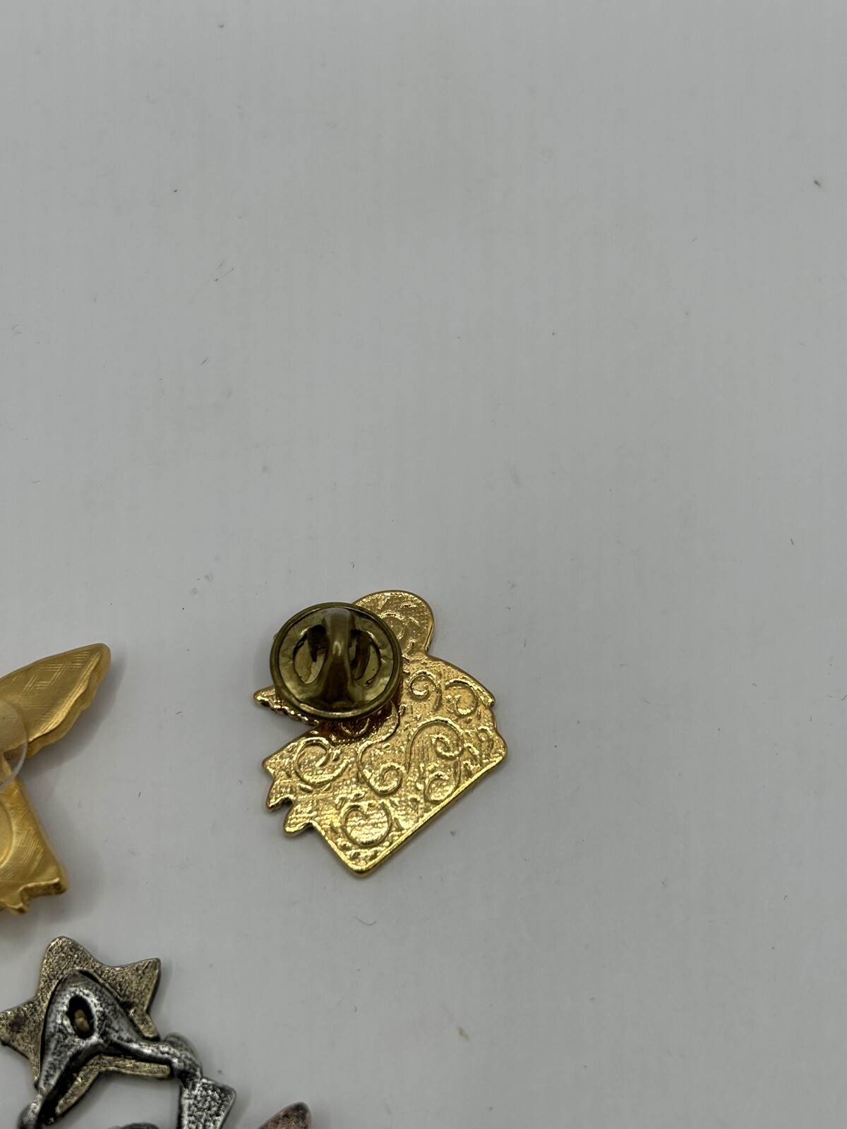Vintage Angel Pin Brooch Lot – Gold Tone, Pewter, Daria, Norma Jean