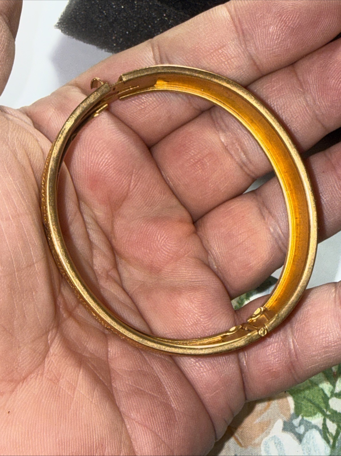 Bracelet Gold Filled 100 Year Old 6.5” 15mm Wide Antique Unmarked