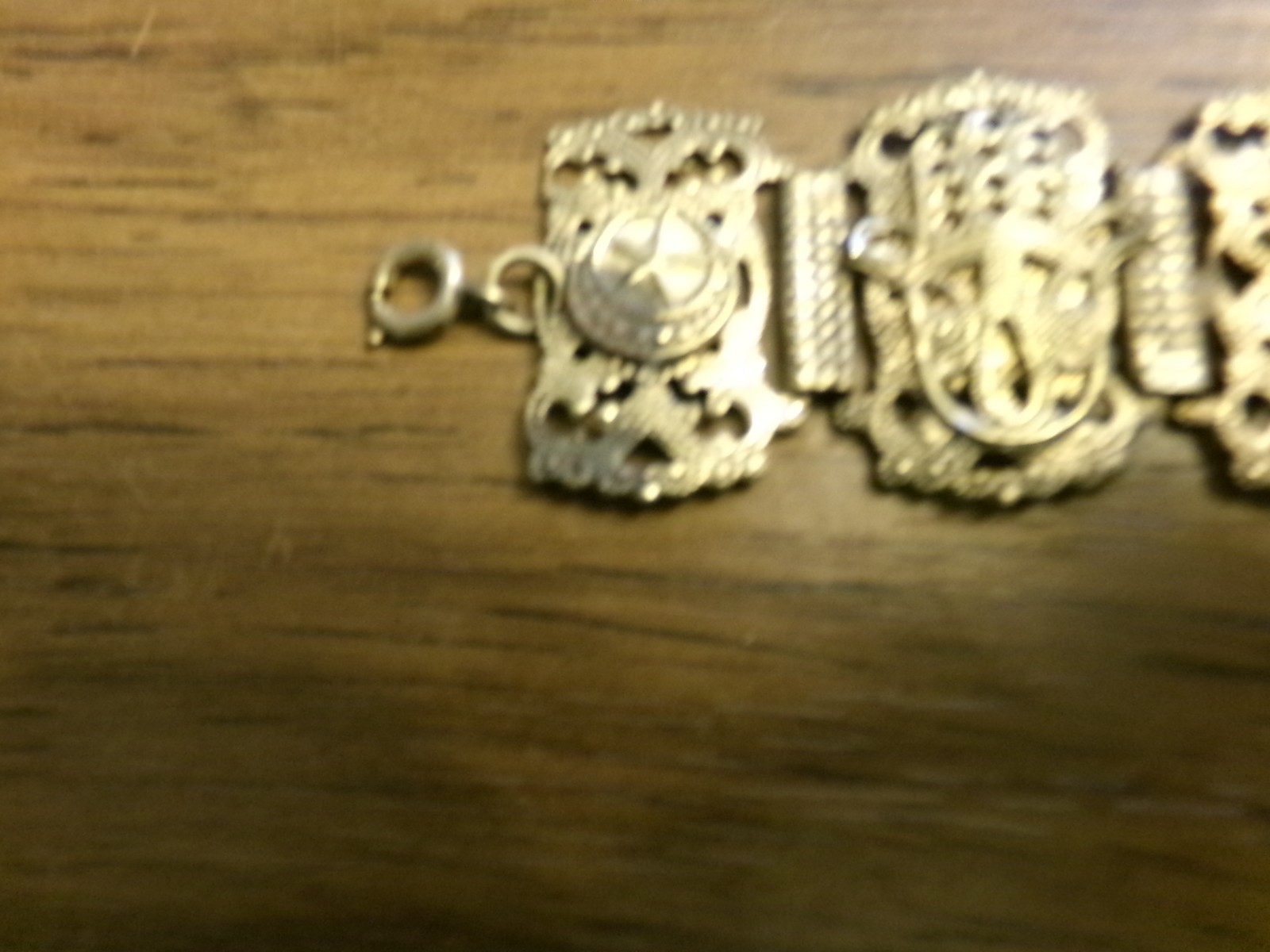 Vintage Women’s Souvenir Bracelet Morocco Hamsa Hand Elephant Link Bracelet