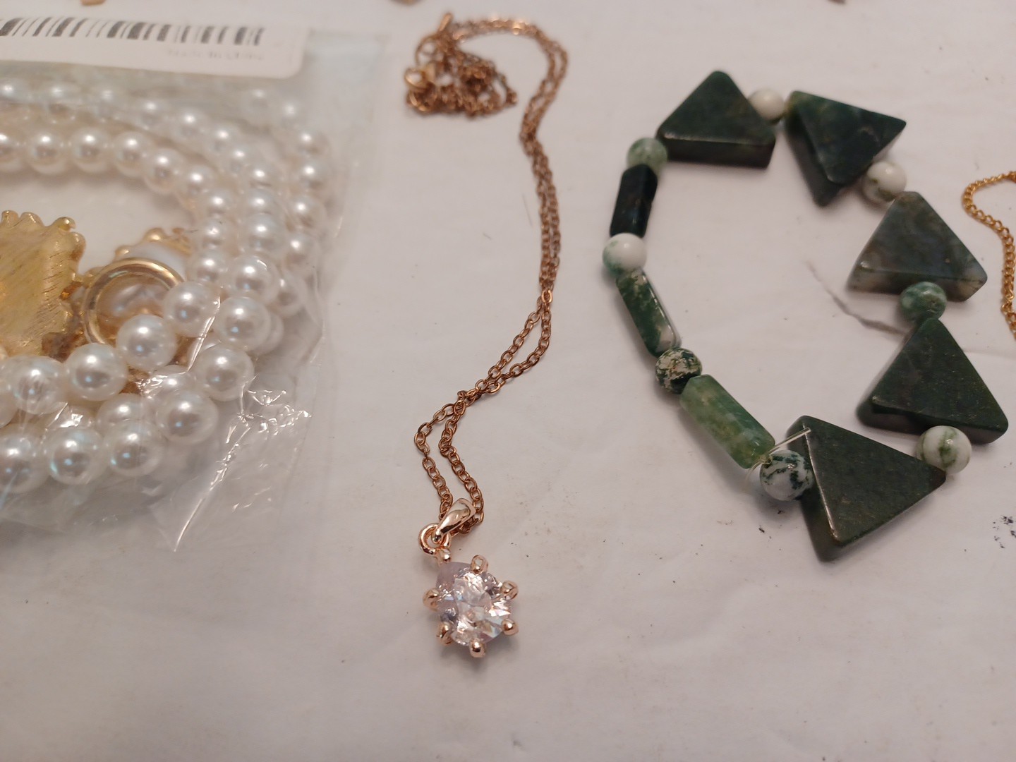 Mixed LOT OF 12 Costume Jewelry Pieces GOLD TONE/SILVER TONE USED FREE SHIP