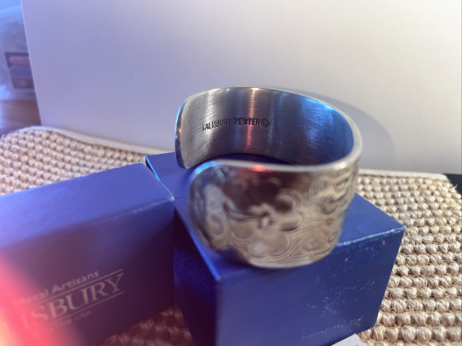 Salisbury Pewter Dogwood July Bracelet New In Box