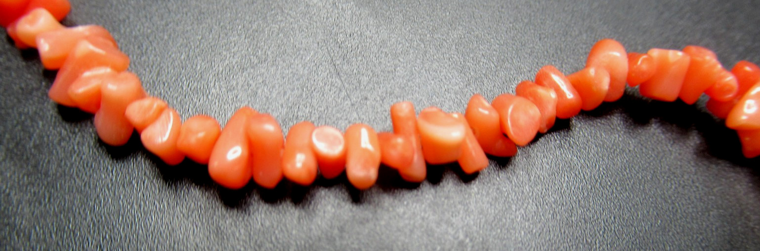 Genuine Coral Branch Vintage Necklace
