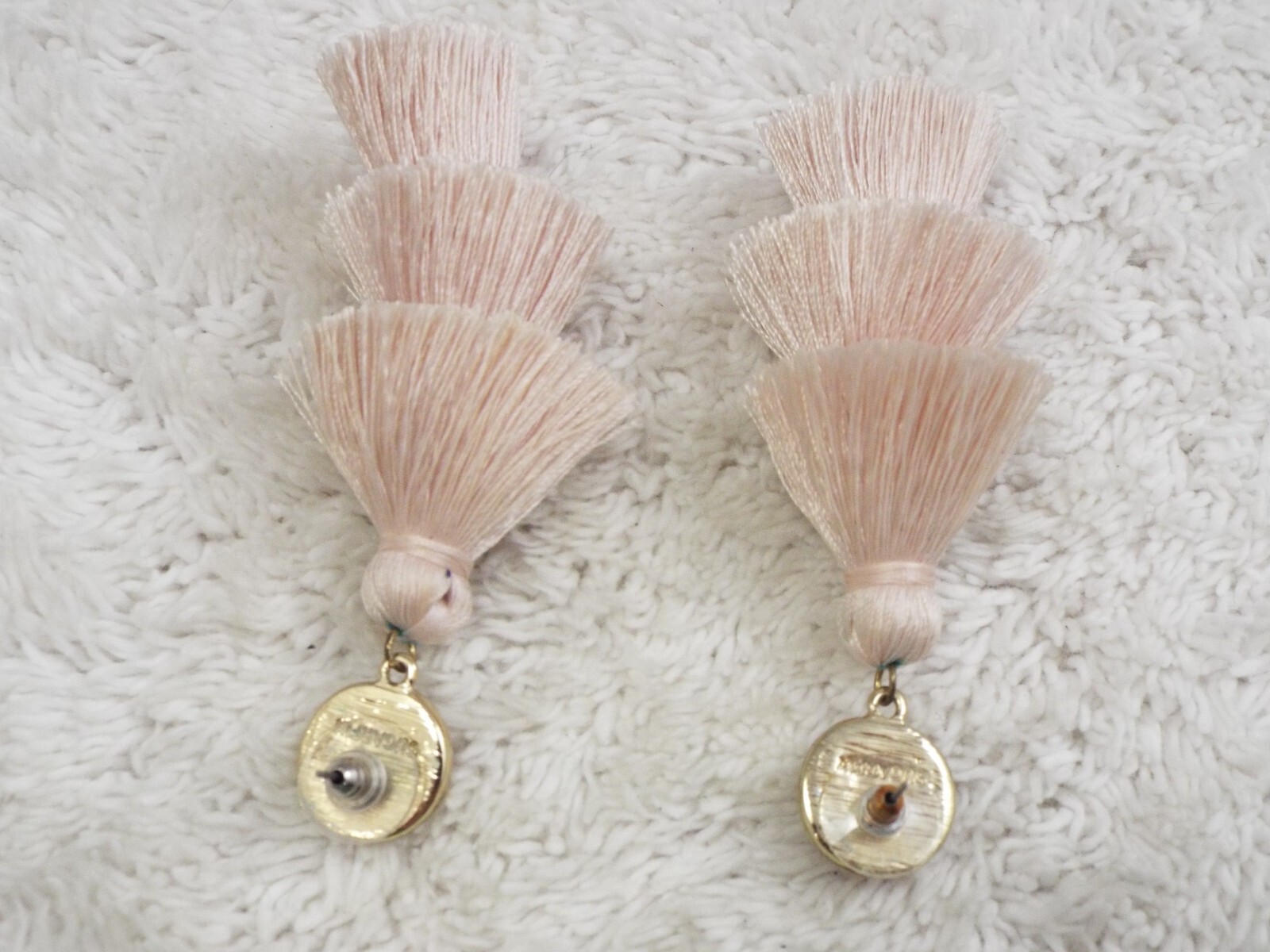SUGARFIX Pink Fringe Tassel Pierced Earrings (D19)