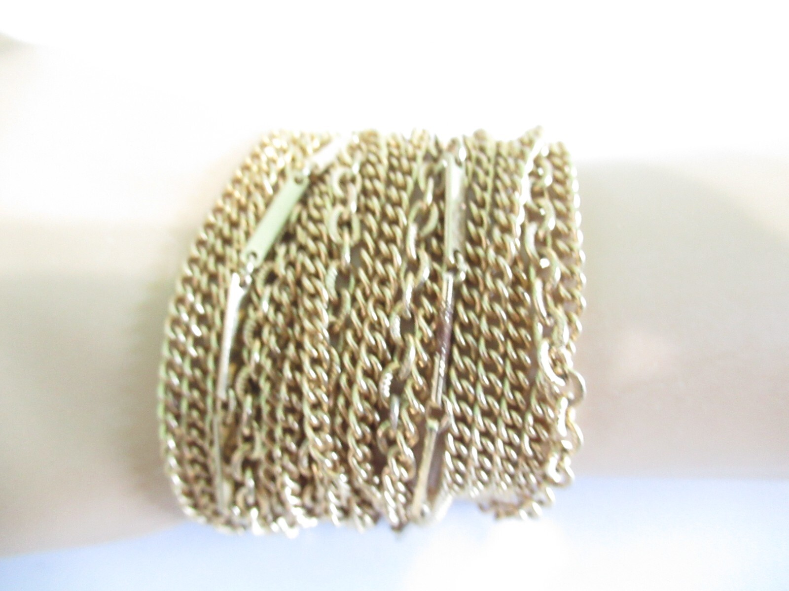 MULTI-STRAND VINTAGE BRACELET 22 CHAINS 3 DIFFERENT STYLES MID CENTURY