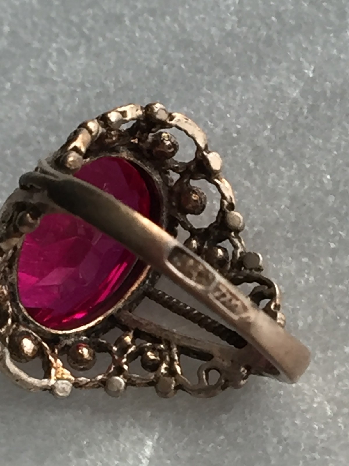 Rings silver 875 gold Plated Russian Soviet Silver vintage USSR old