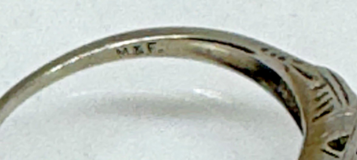 Antique Engagement Wedding Dazzling Diamond Ring 18k Sz7.75 Bunde & Upmeyer M&F