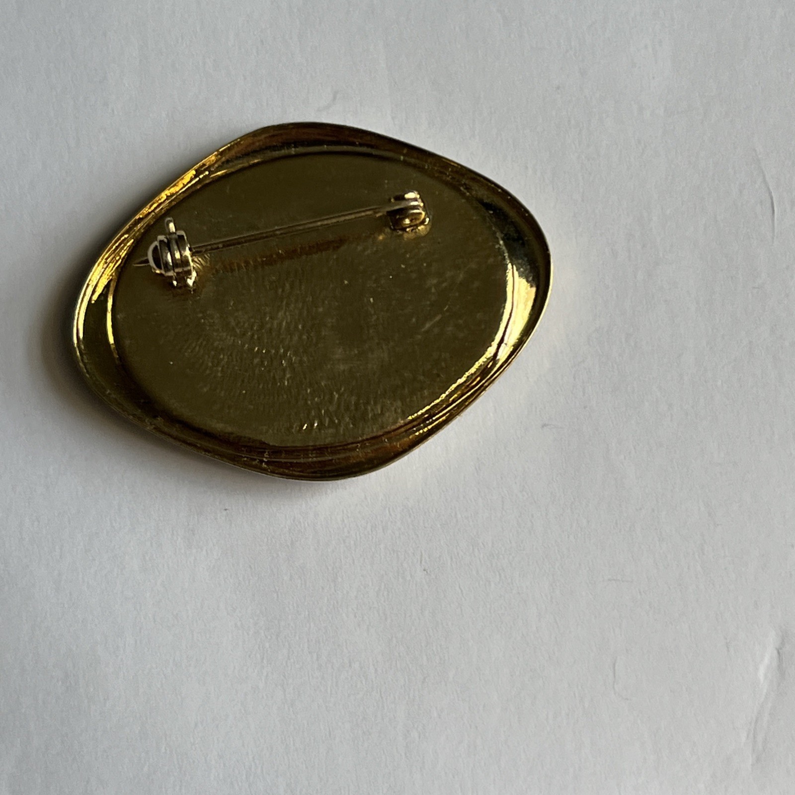 Vintage New Zealand Paua Shell ABALONE Brooch / Pin Oval